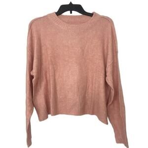 AMERICAN EAGLE NWT Pink Crew Neck Sweater Relaxed Fit Size Small